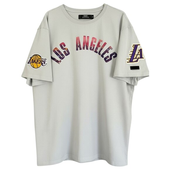 Pro Standard Los Angeles Lakers Patch Tee Black XL NBA Streetwear Top - Picture 1 of 12